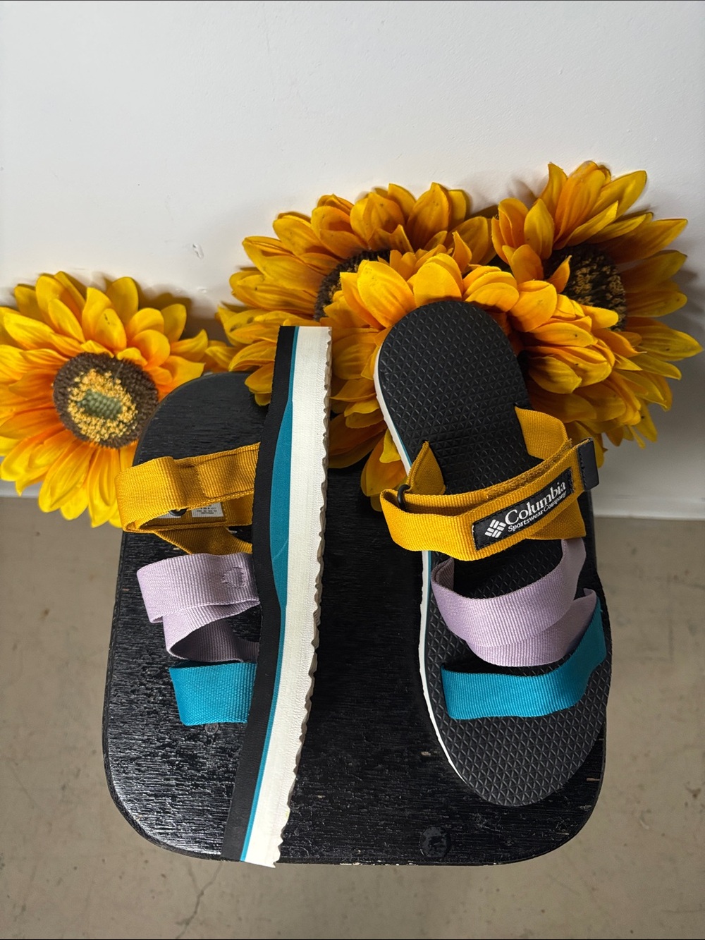 Columbia Alava Slide Sandal Multicolor Waterproof Size 9 - Picture 2 of 5
